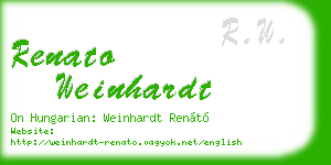 renato weinhardt business card